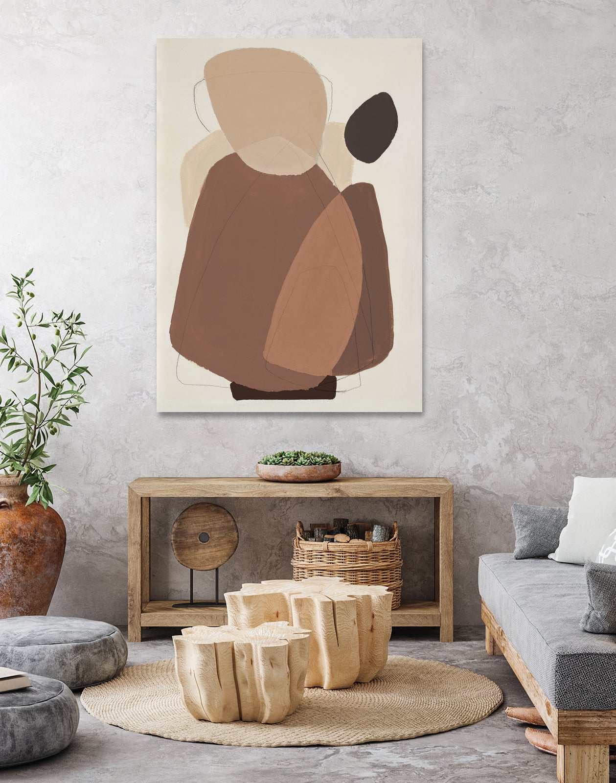 Midcentury In Brown II by Patricia Pinto on GIANT ART - abstract abstract