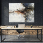 Unlined I by Melissa Wang on GIANT ART - abstract geometrics cloud dancer