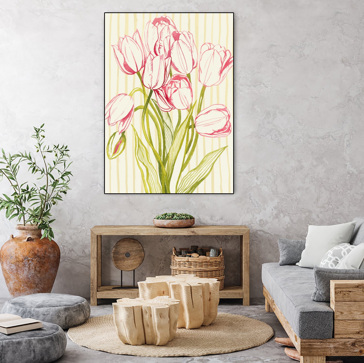 Sunday Best I by Grace Popp on GIANT ART - floral botanicals flowers