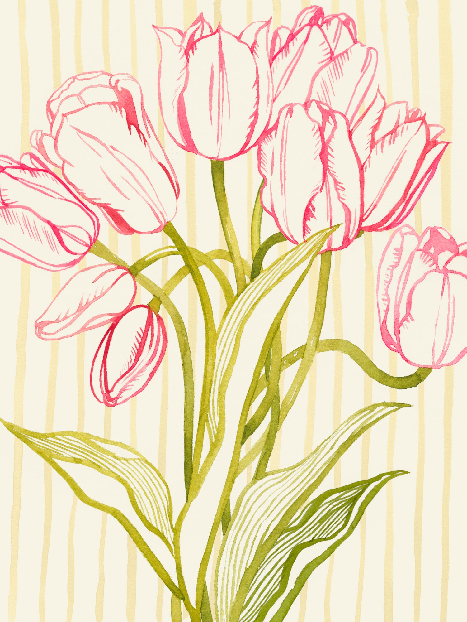 Sunday Best II by Grace Popp on GIANT ART - floral botanicals flowers