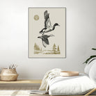 Lake Meditation l by Victoria Barnes on GIANT ART - animals nature birds