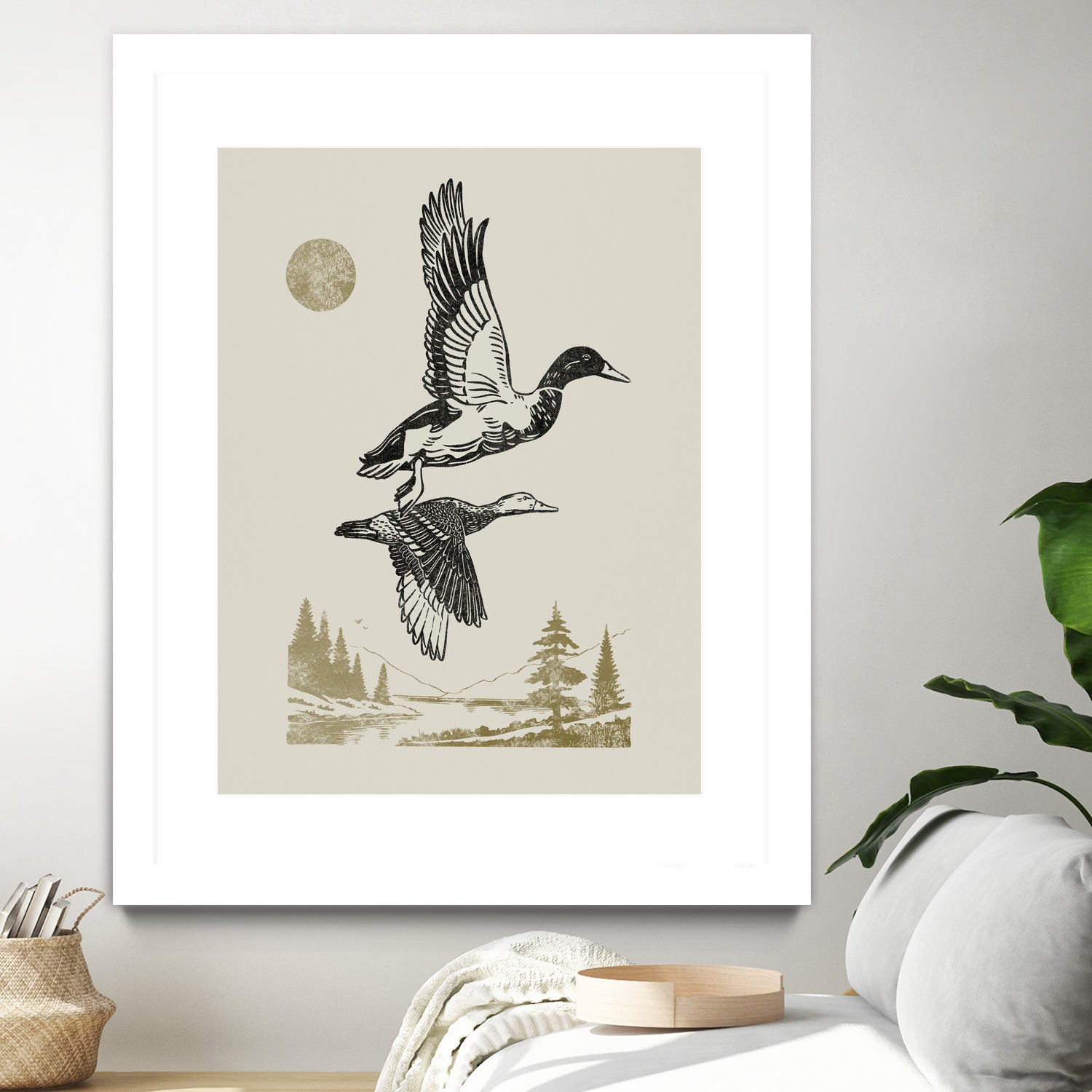 Lake Meditation l by Victoria Barnes on GIANT ART - animals nature birds