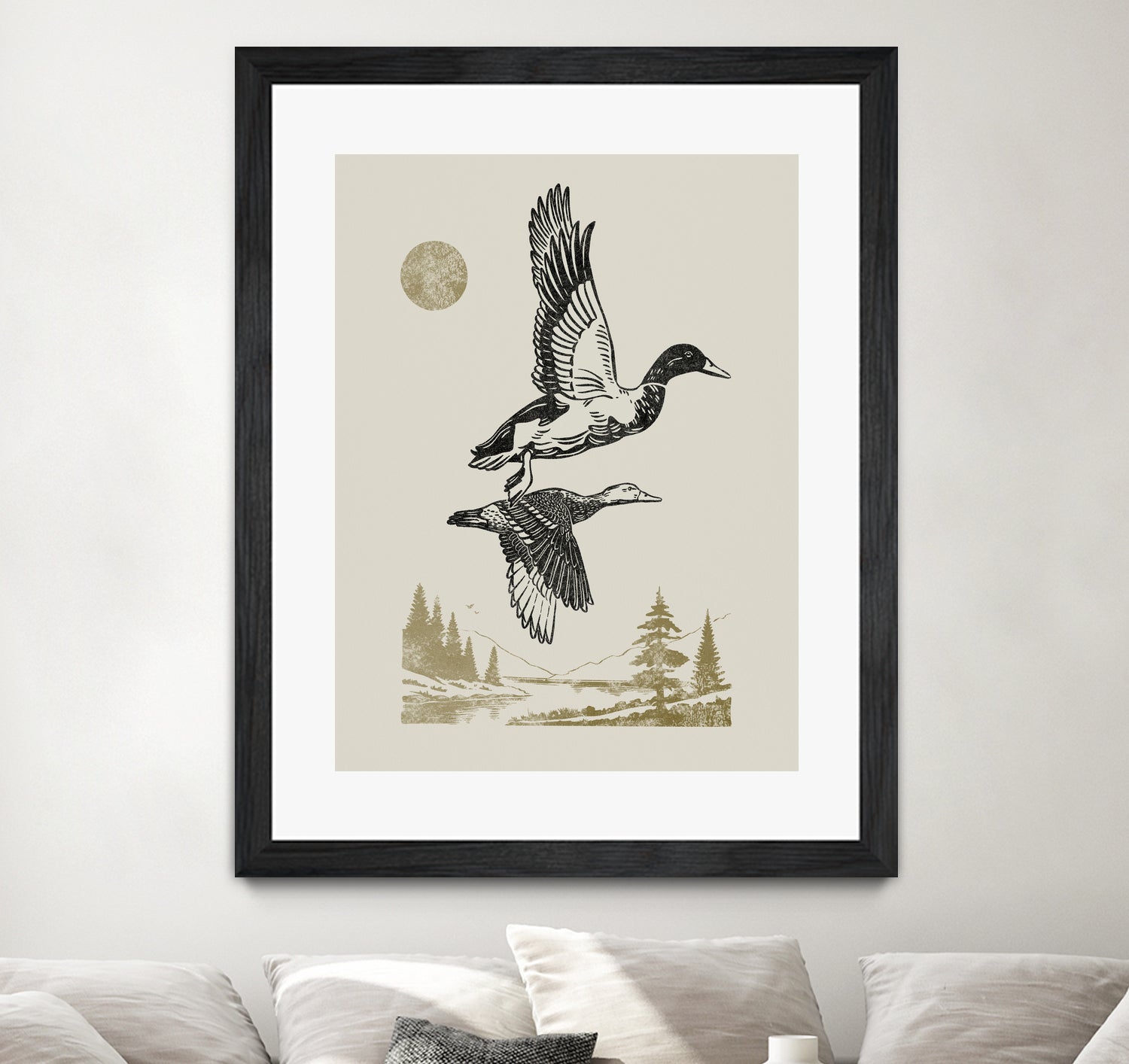 Lake Meditation l by Victoria Barnes on GIANT ART - animals nature birds