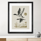 Lake Meditation ll by Victoria Barnes on GIANT ART - animals nature birds