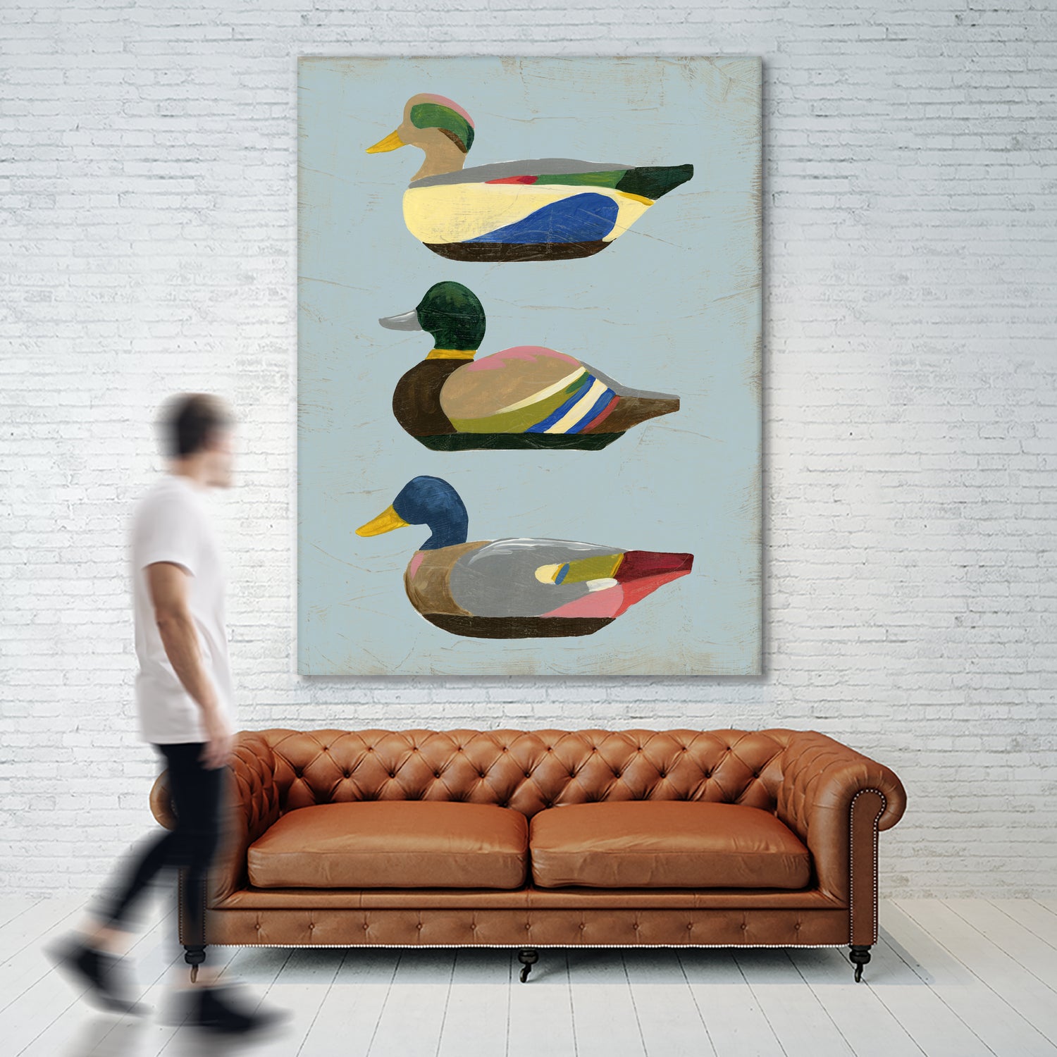 Decoy Ducks II by June Erica Vess on GIANT ART - animals nature birds