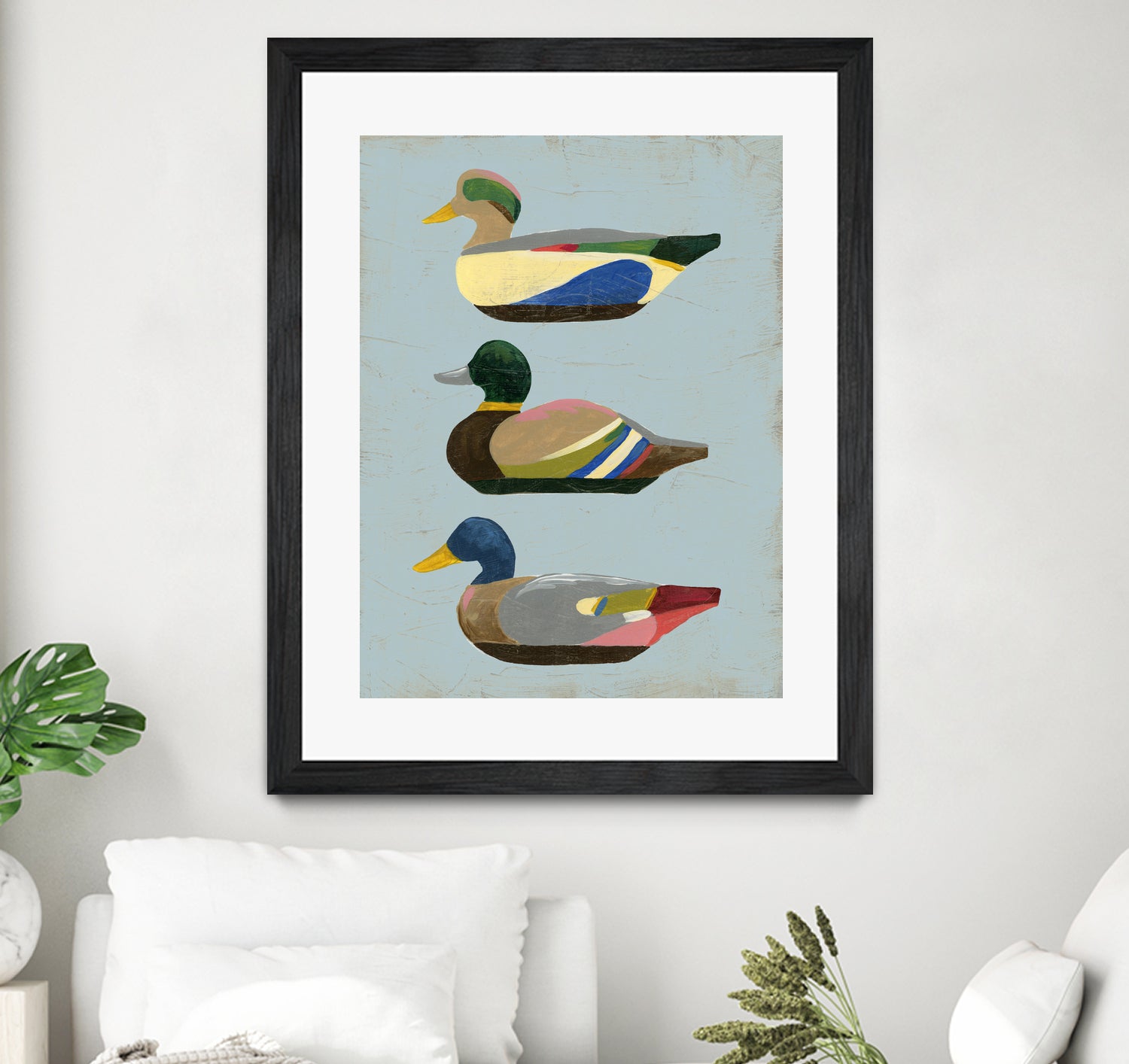 Decoy Ducks II by June Erica Vess on GIANT ART - animals nature birds