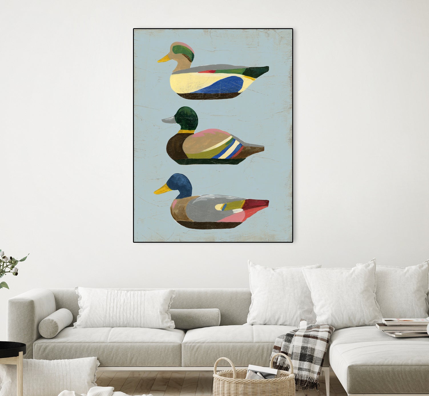 Decoy Ducks II by June Erica Vess on GIANT ART - animals nature birds