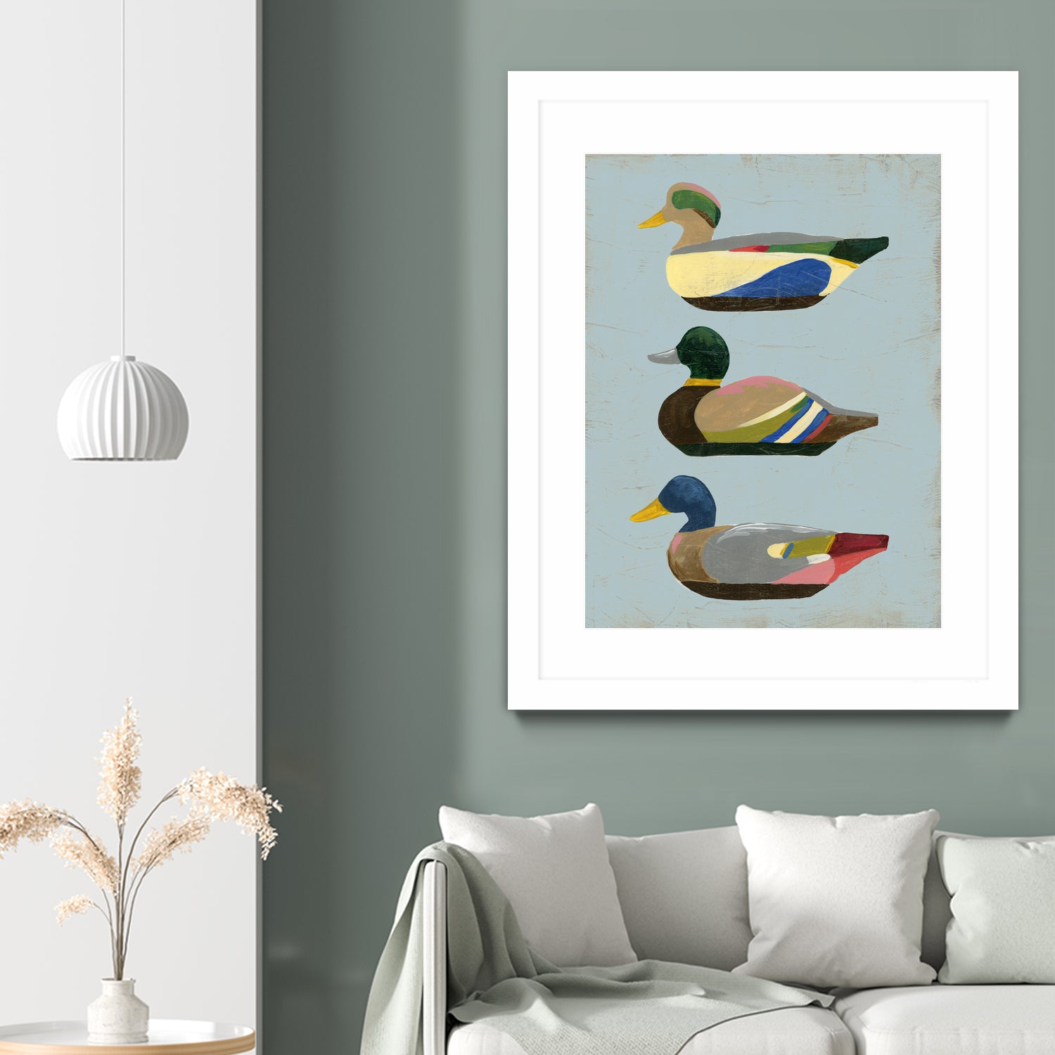 Decoy Ducks II by June Erica Vess on GIANT ART - animals nature birds