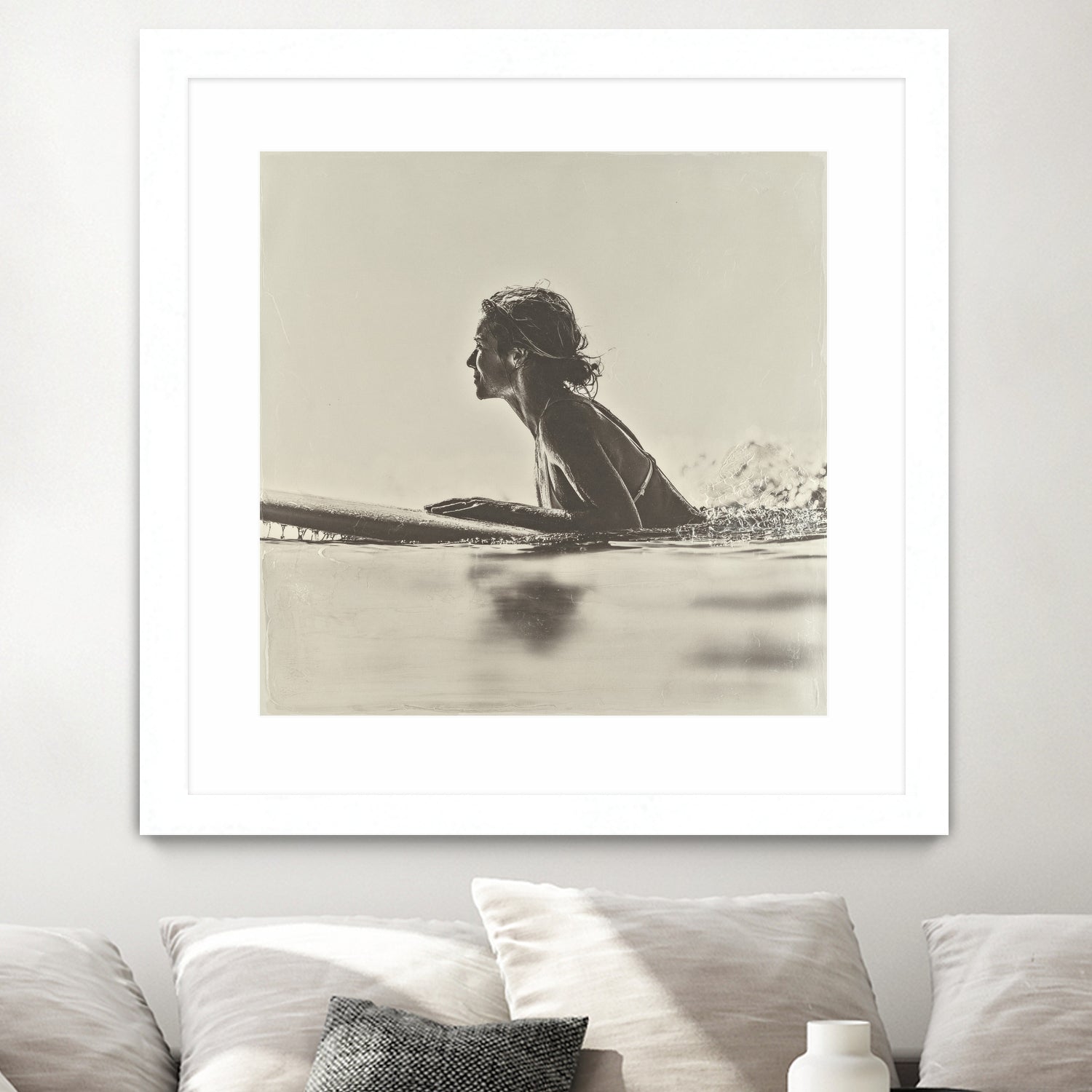 Malibu Paddleout I by Walker Noble on GIANT ART - sports watersports