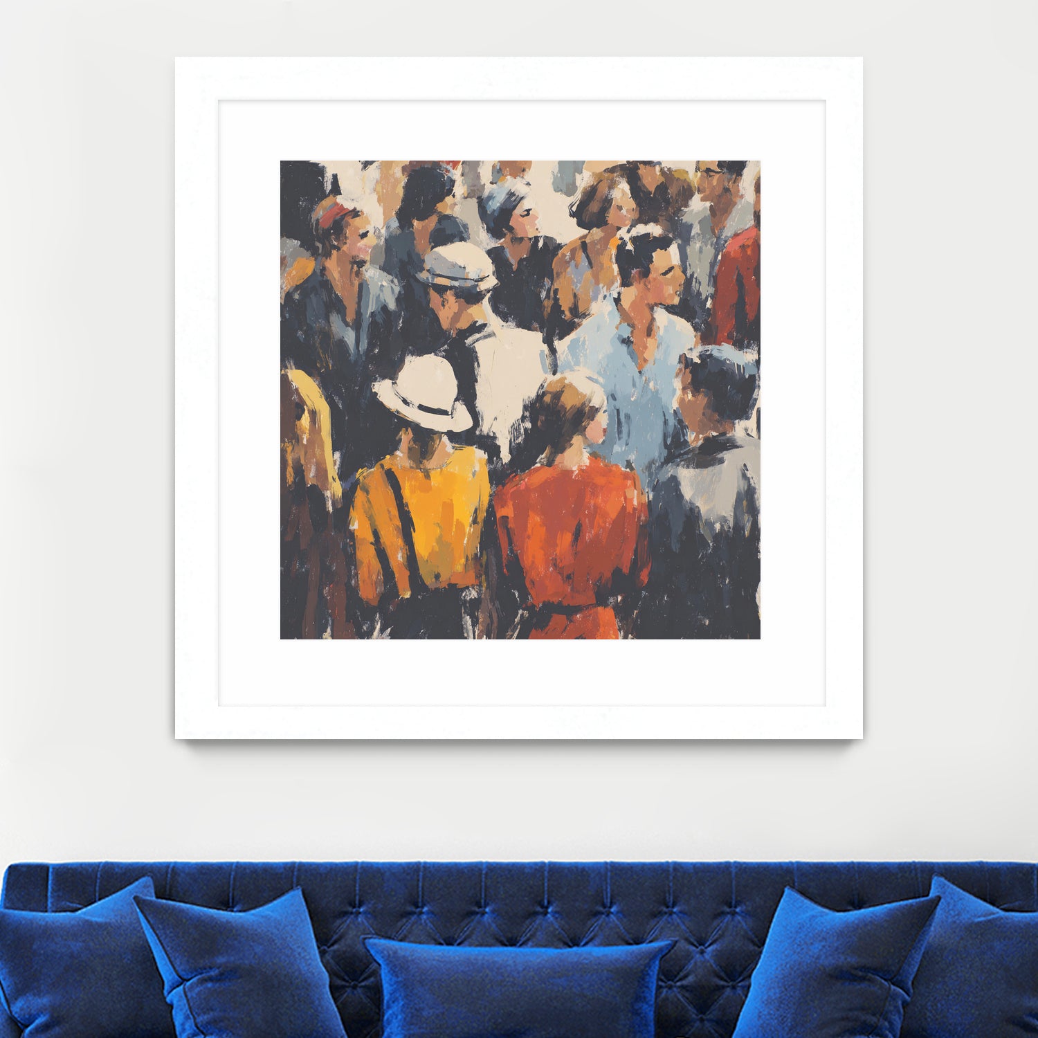 Faces in the Crowd I by Walker Noble on GIANT ART - figurative fashion other