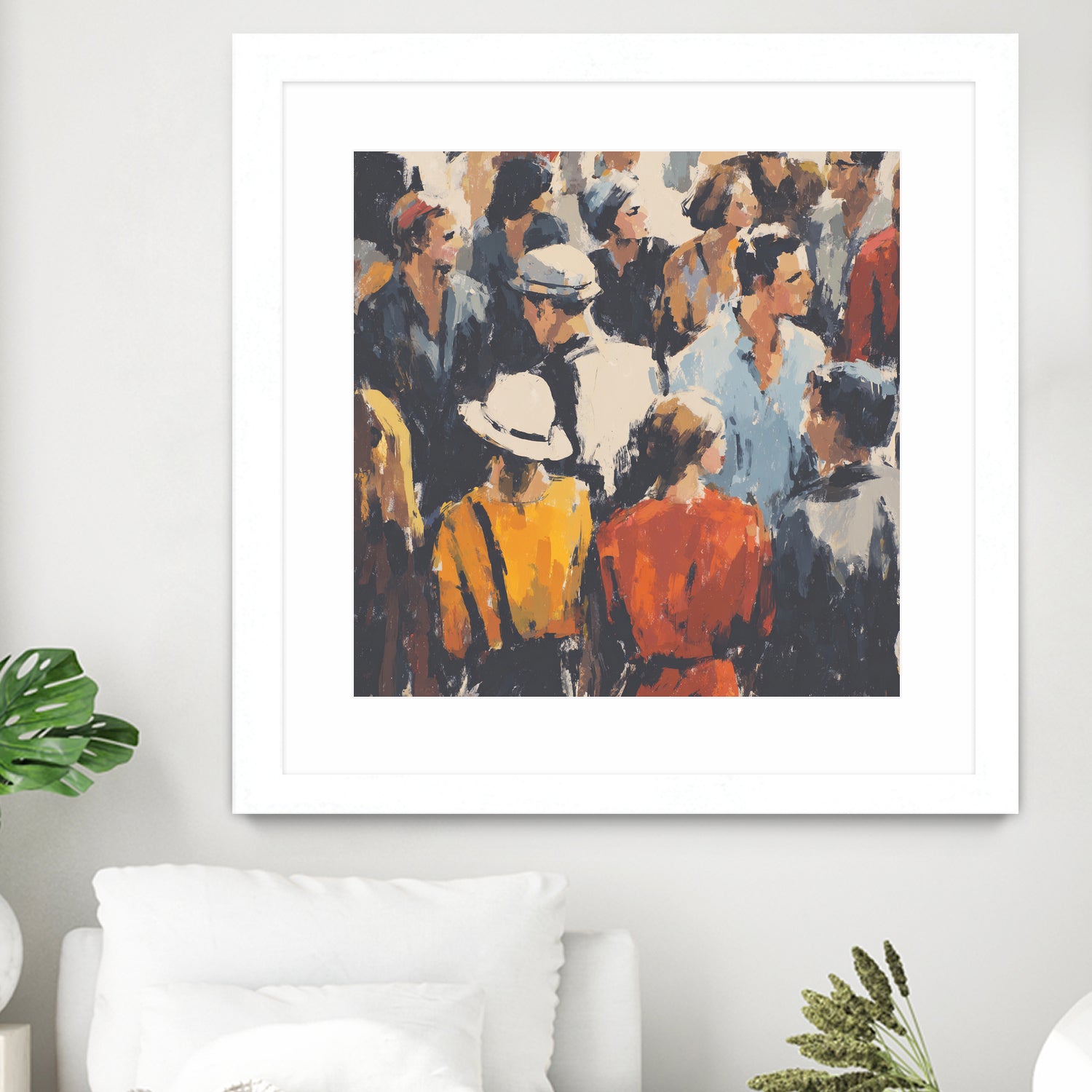 Faces in the Crowd I by Walker Noble on GIANT ART - figurative fashion other