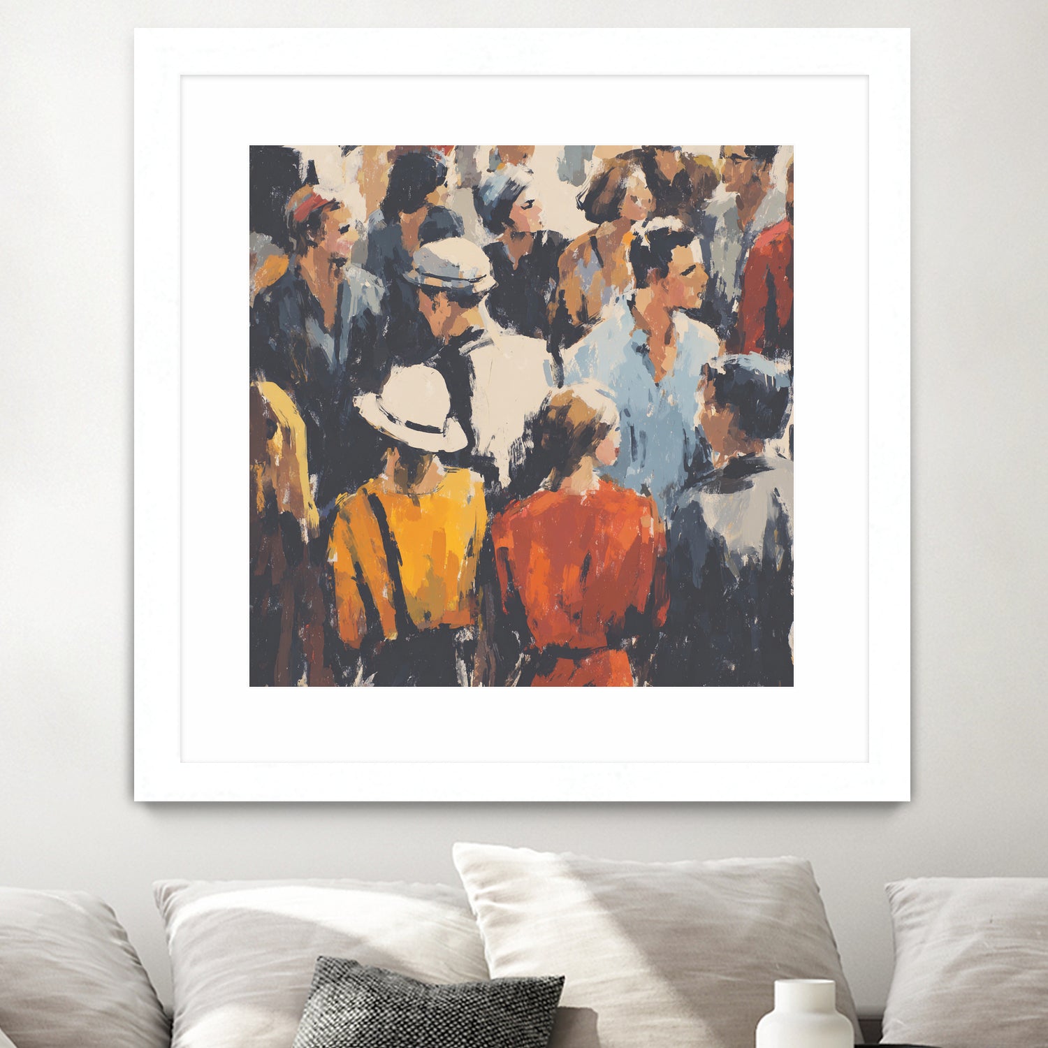 Faces in the Crowd I by Walker Noble on GIANT ART - figurative fashion other
