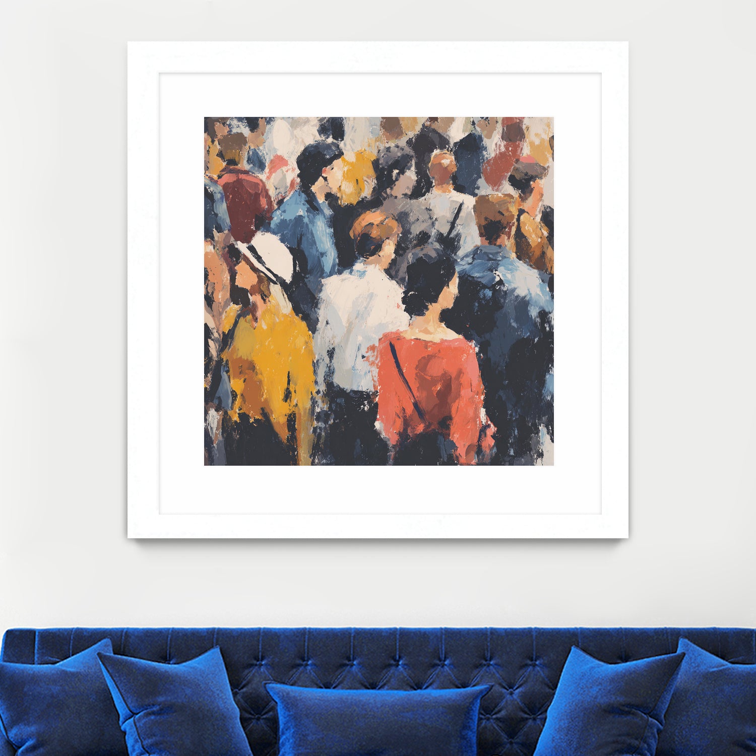 Faces in the Crowd II by Walker Noble on GIANT ART - figurative fashion other