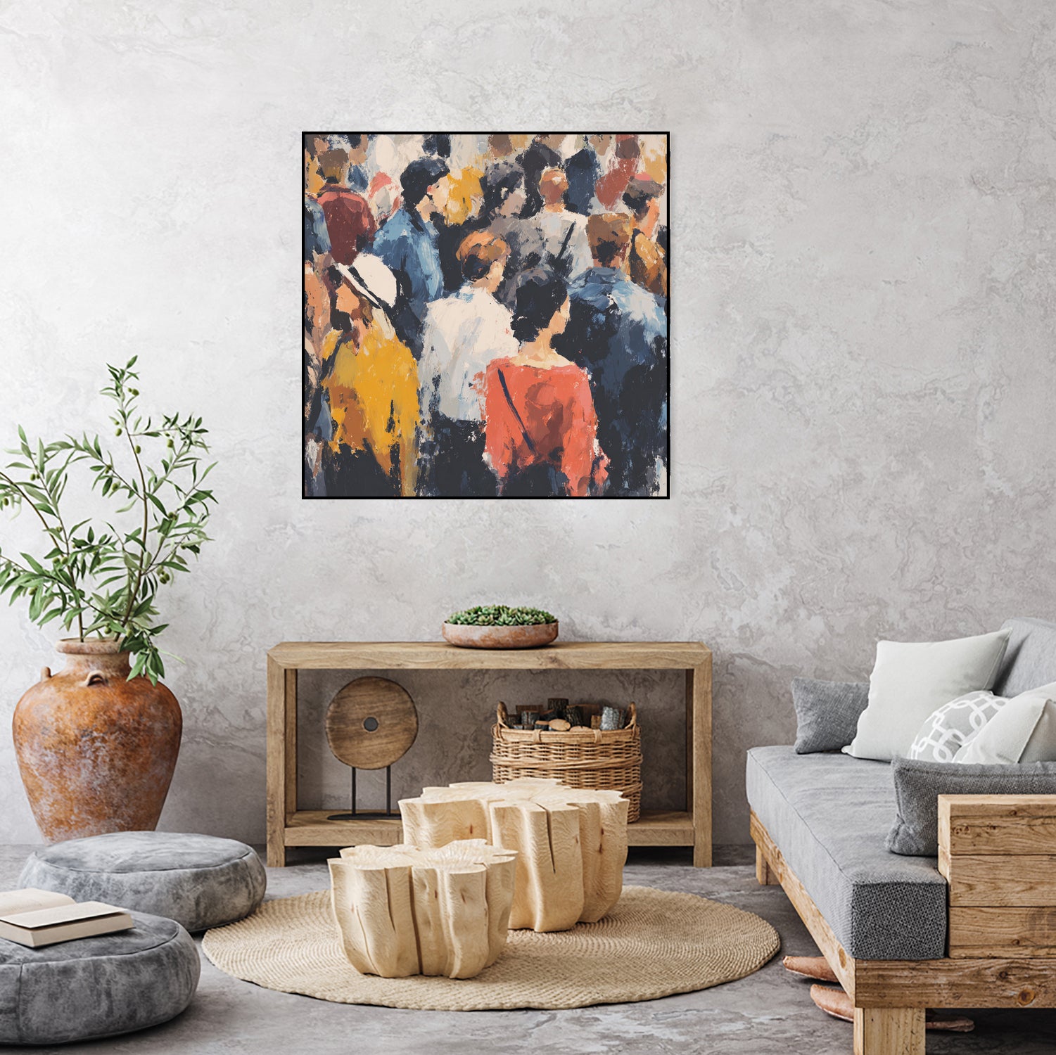 Faces in the Crowd II by Walker Noble on GIANT ART - figurative fashion other