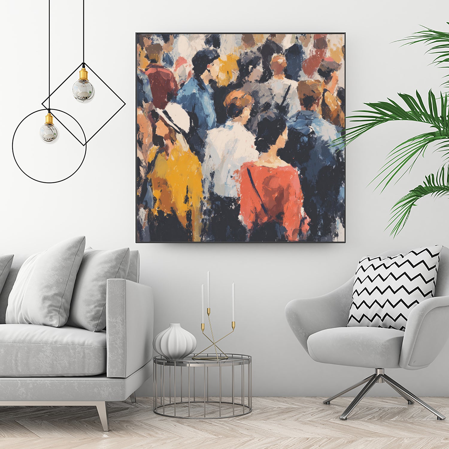 Faces in the Crowd II by Walker Noble on GIANT ART - figurative fashion other