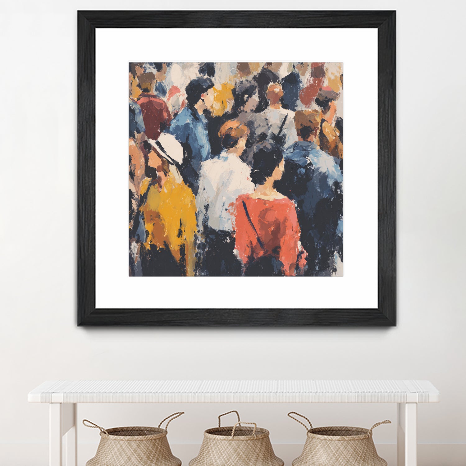 Faces in the Crowd II by Walker Noble on GIANT ART - figurative fashion other