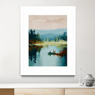 Morning on The Lake I by Paula Freeman on GIANT ART - landscapes seascapes lakes rivers