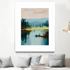 Morning on The Lake I by Paula Freeman on GIANT ART - landscapes seascapes lakes rivers