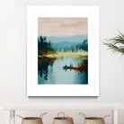 Morning on The Lake I by Paula Freeman on GIANT ART - landscapes seascapes lakes rivers