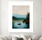 Morning on The Lake II by Paula Freeman on GIANT ART - landscapes seascapes lakes rivers