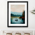Morning on The Lake II by Paula Freeman on GIANT ART - landscapes seascapes lakes rivers