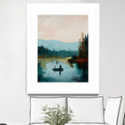 Morning on The Lake II by Paula Freeman on GIANT ART - landscapes seascapes lakes rivers