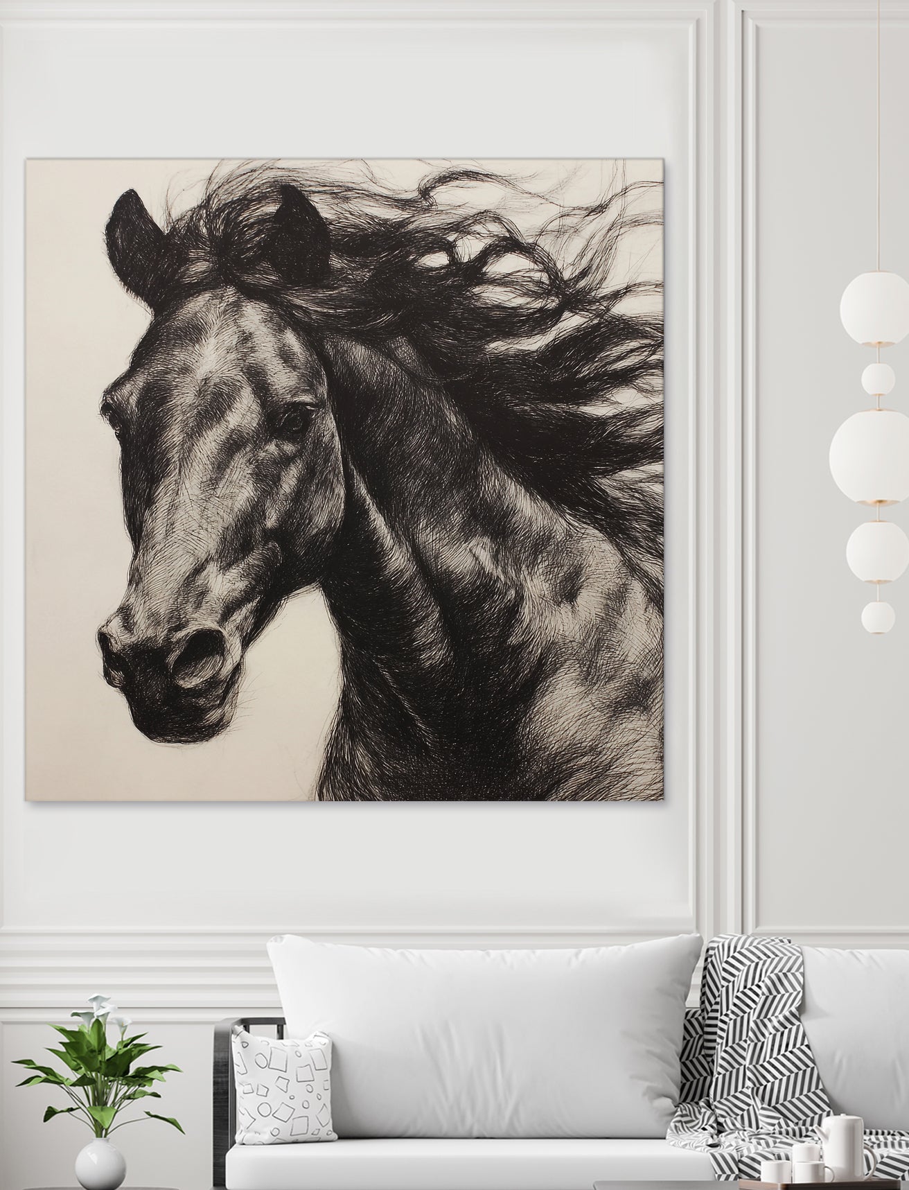 Western Plains Portrait II by Walker Noble on GIANT ART - animals nature horses