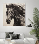 Western Plains Portrait II by Walker Noble on GIANT ART - animals nature horses