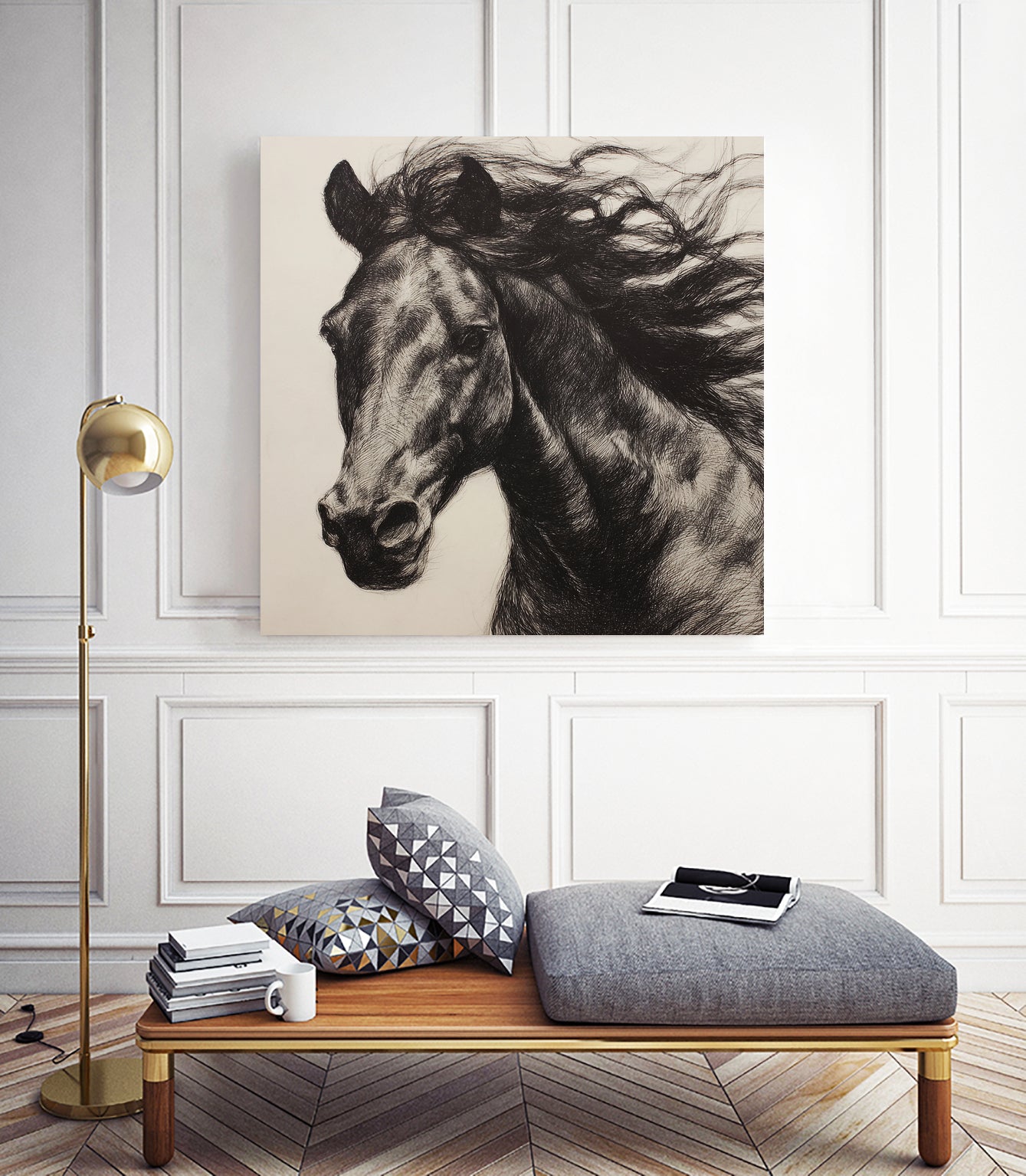 Western Plains Portrait II by Walker Noble on GIANT ART - animals nature horses