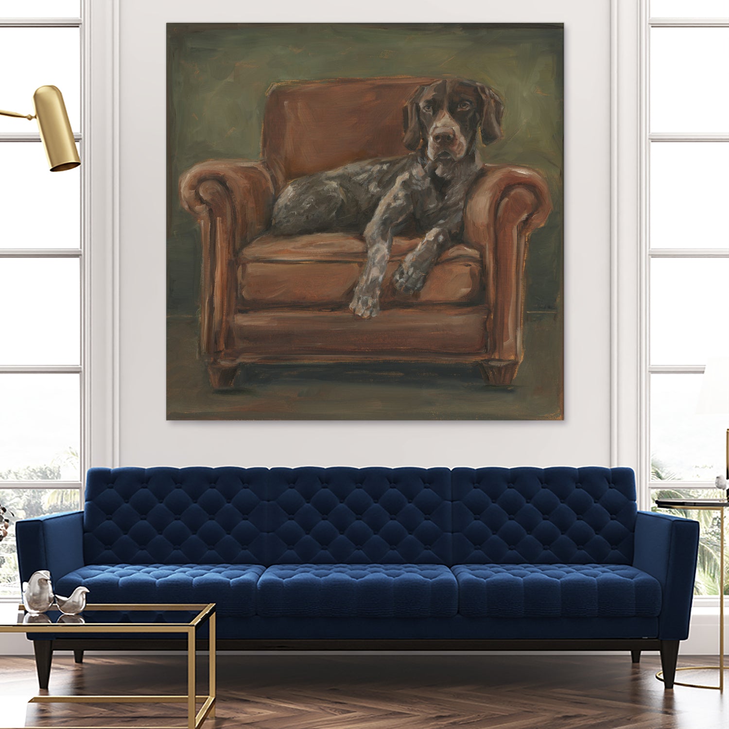 Hunting Lounge I by Ethan Harper on GIANT ART - animals nature pets