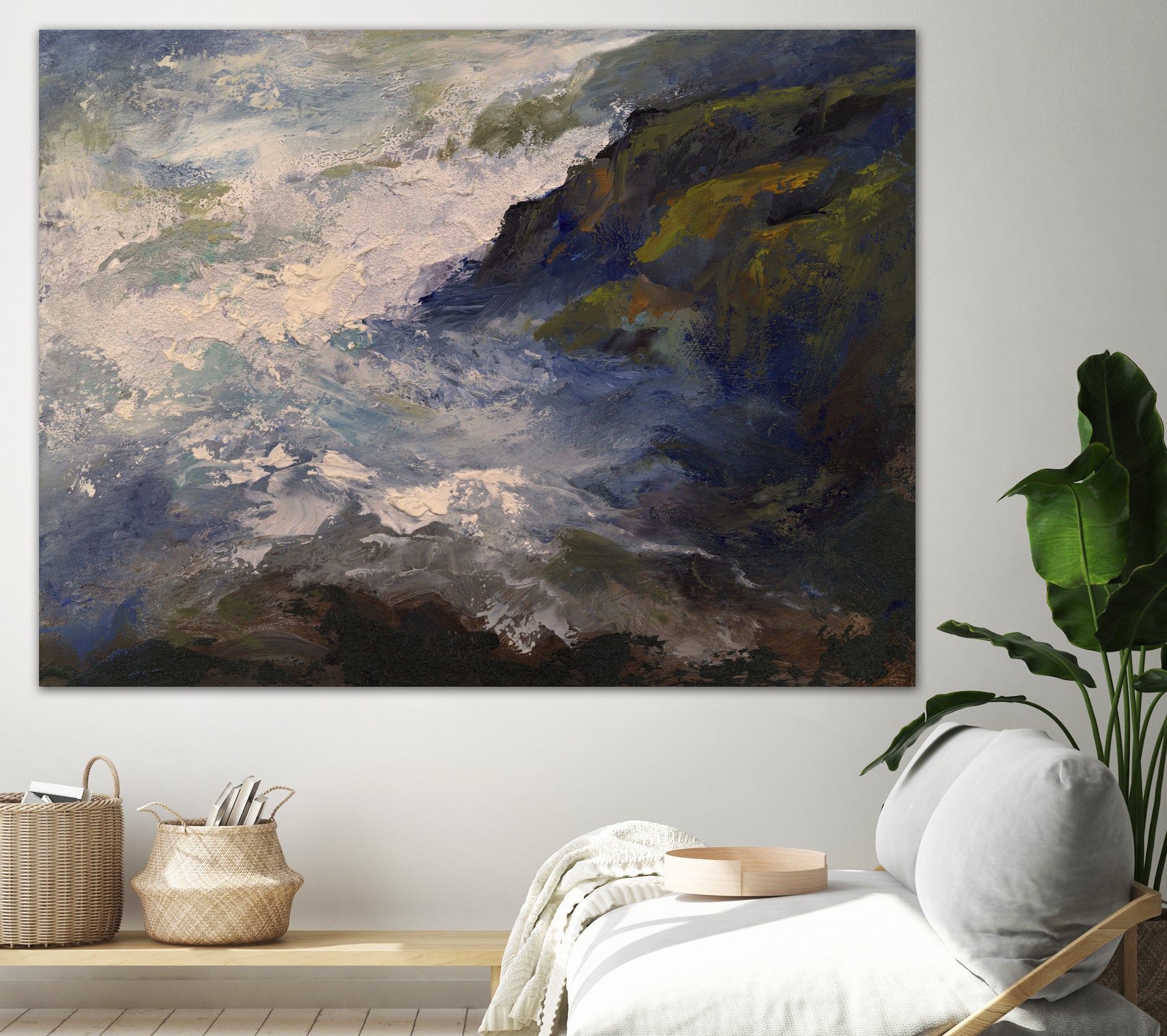 Cliff View by Sheila Finch on GIANT ART - landscapes seascapes seascapes