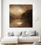 Hazy Moon by Sheila Finch on GIANT ART - landscapes seascapes lakes rivers