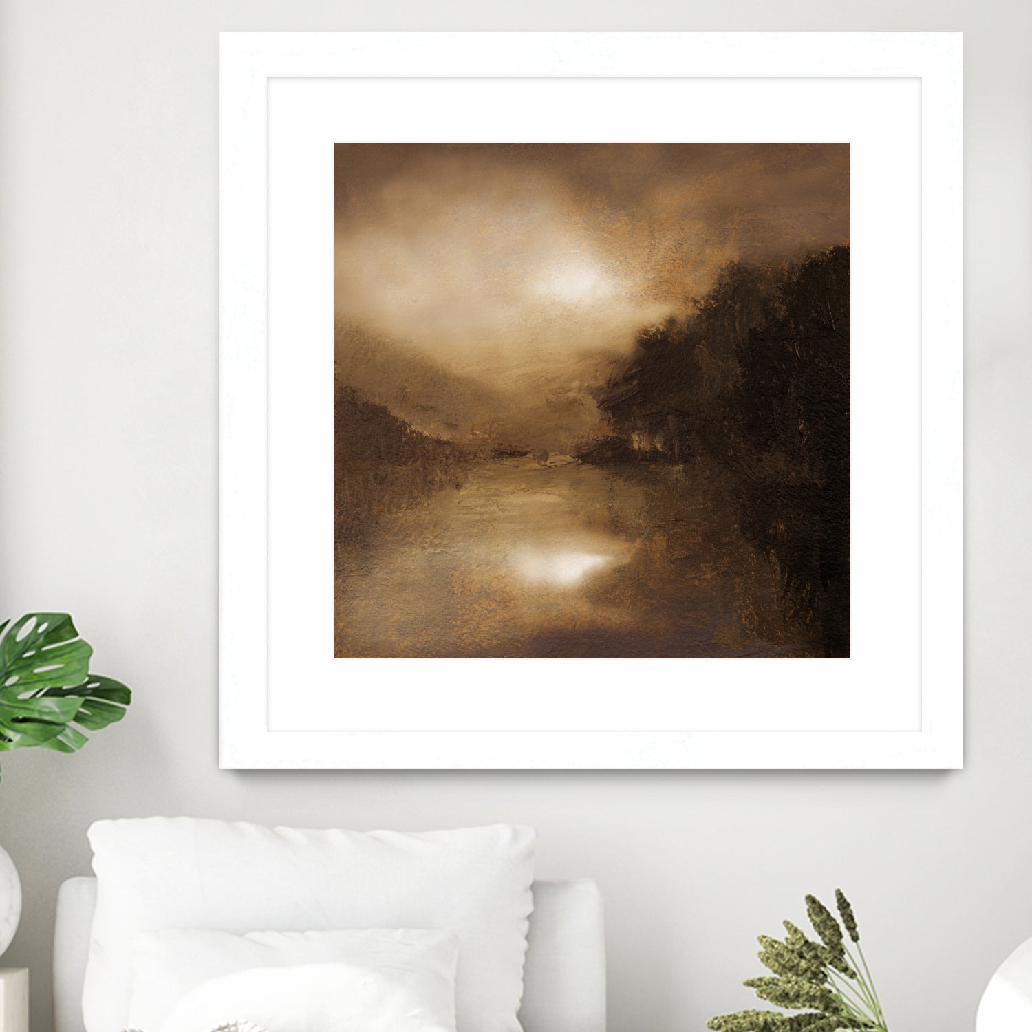 Hazy Moon by Sheila Finch on GIANT ART - landscapes seascapes lakes rivers