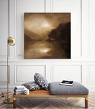 Hazy Moon by Sheila Finch on GIANT ART - landscapes seascapes lakes rivers