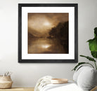 Hazy Moon by Sheila Finch on GIANT ART - landscapes seascapes lakes rivers