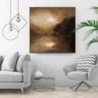 Hazy Moon by Sheila Finch on GIANT ART - landscapes seascapes lakes rivers