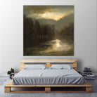 Nocturne in Gold by Sheila Finch on GIANT ART - landscapes seascapes lakes rivers