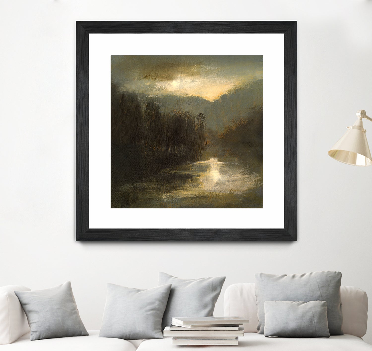 Nocturne in Gold by Sheila Finch on GIANT ART - landscapes seascapes lakes rivers