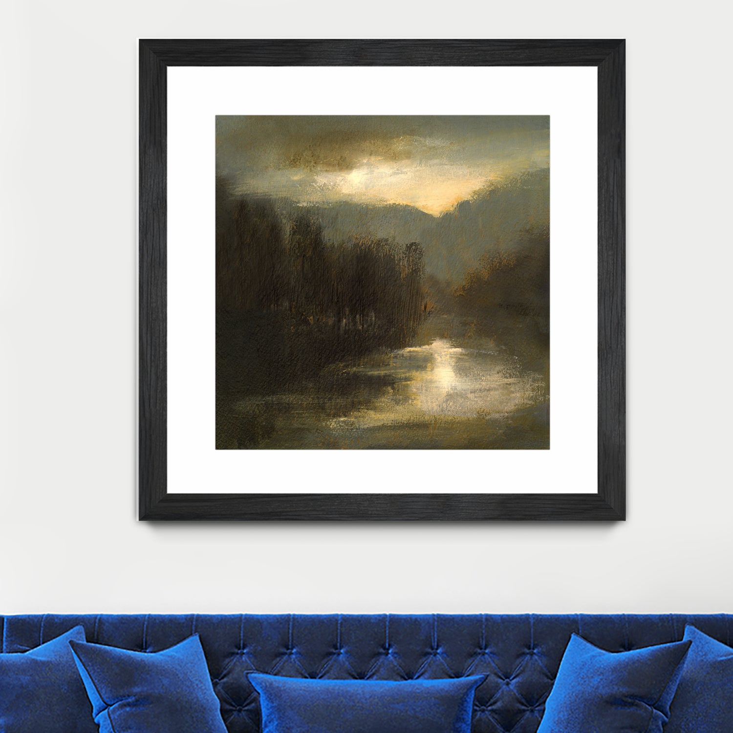 Nocturne in Gold by Sheila Finch on GIANT ART - landscapes seascapes lakes rivers