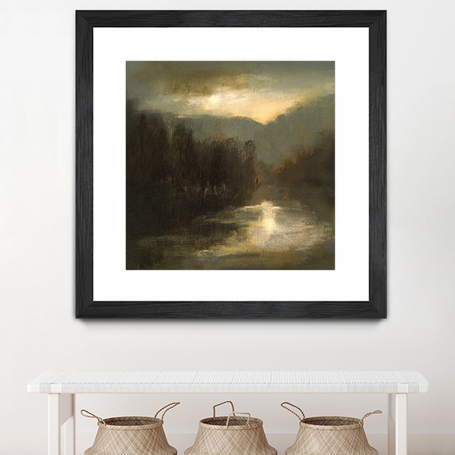 Nocturne in Gold by Sheila Finch on GIANT ART - landscapes seascapes lakes rivers