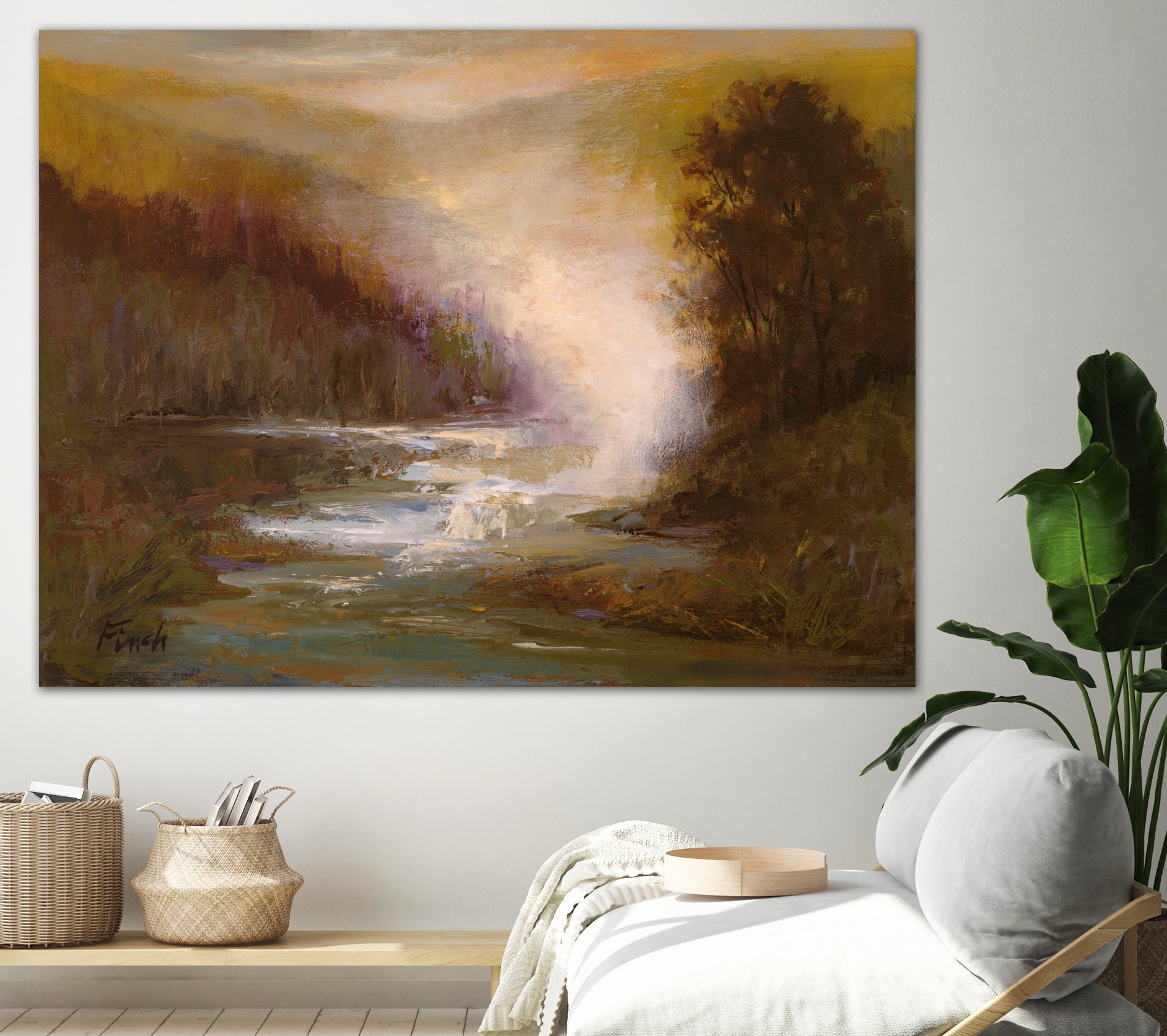 Waterfall Mist by Sheila Finch on GIANT ART - landscapes seascapes lakes rivers