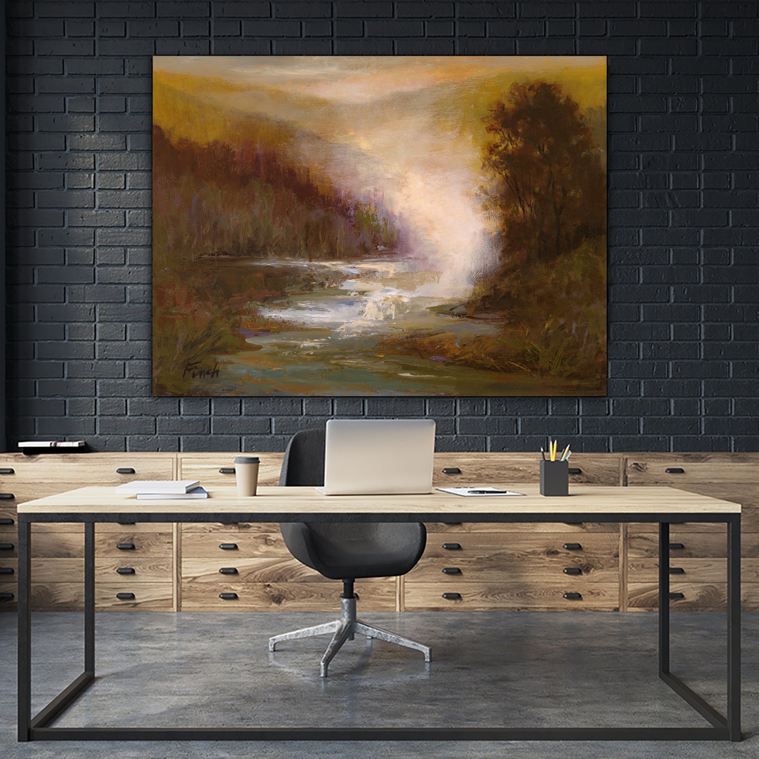 Waterfall Mist by Sheila Finch on GIANT ART - landscapes seascapes lakes rivers