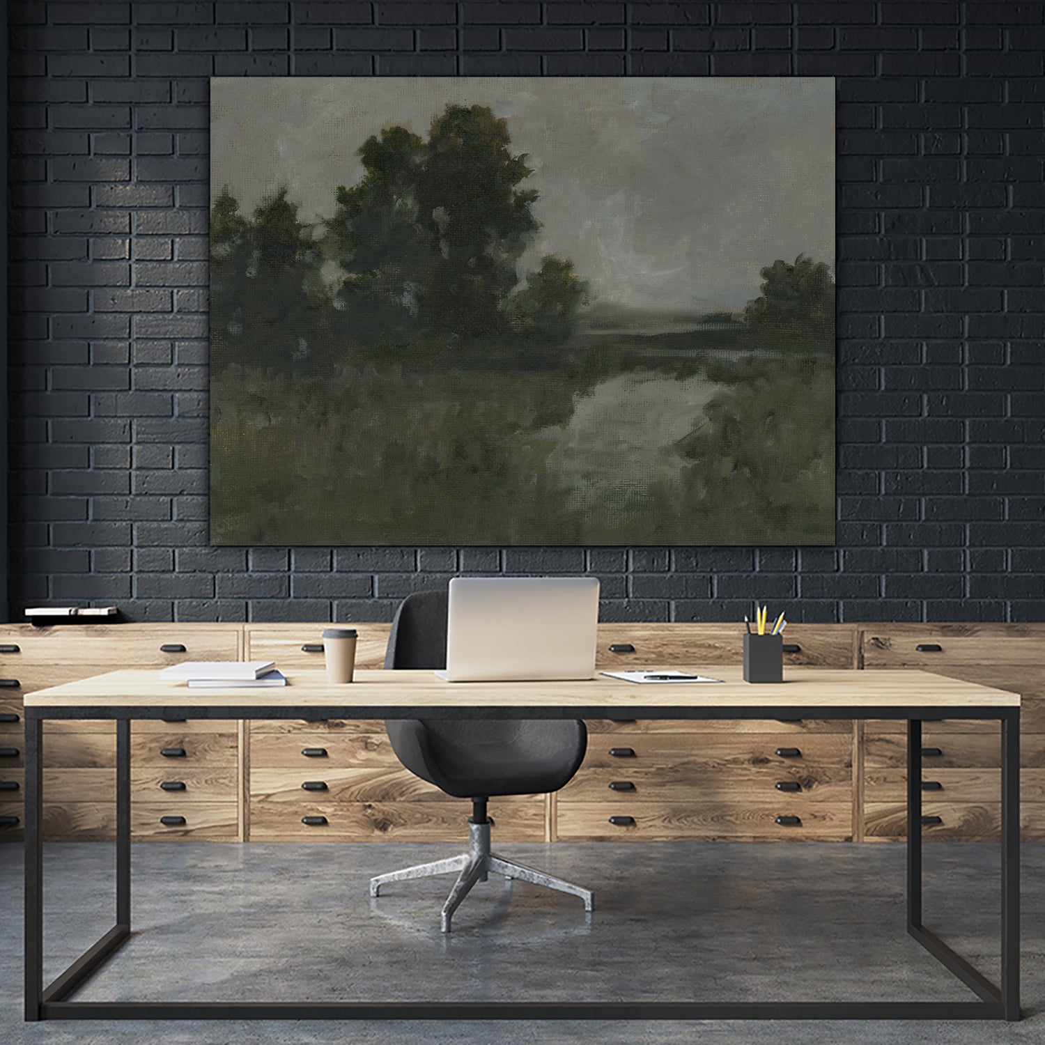 Moody Marsh I by Ethan Harper on GIANT ART - landscapes seascapes countryside