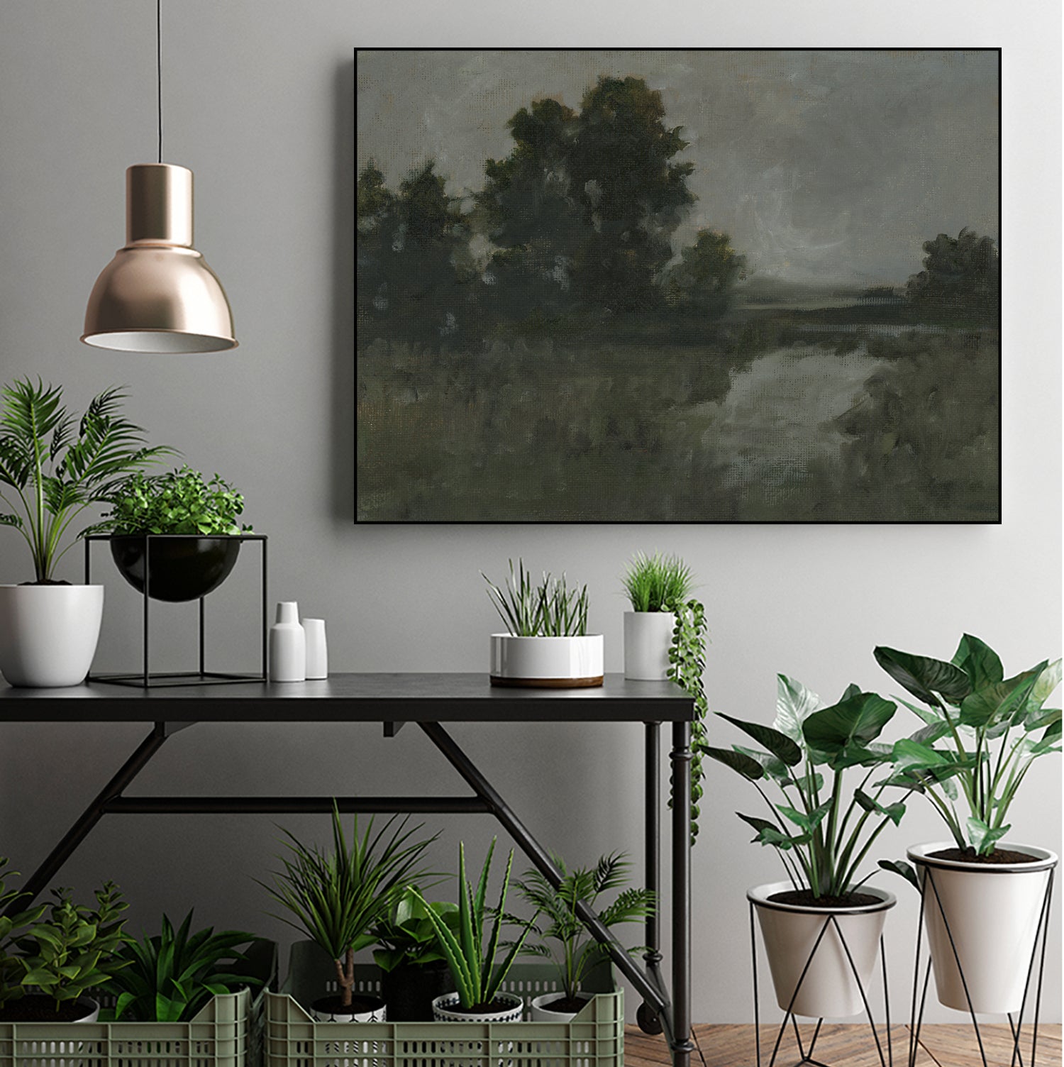 Moody Marsh I by Ethan Harper on GIANT ART - landscapes seascapes countryside