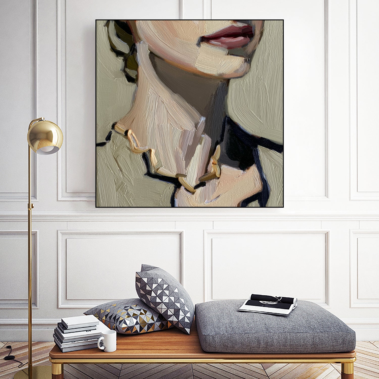 Golden Poise II by Paula Freeman on GIANT ART - figurative fashion womens