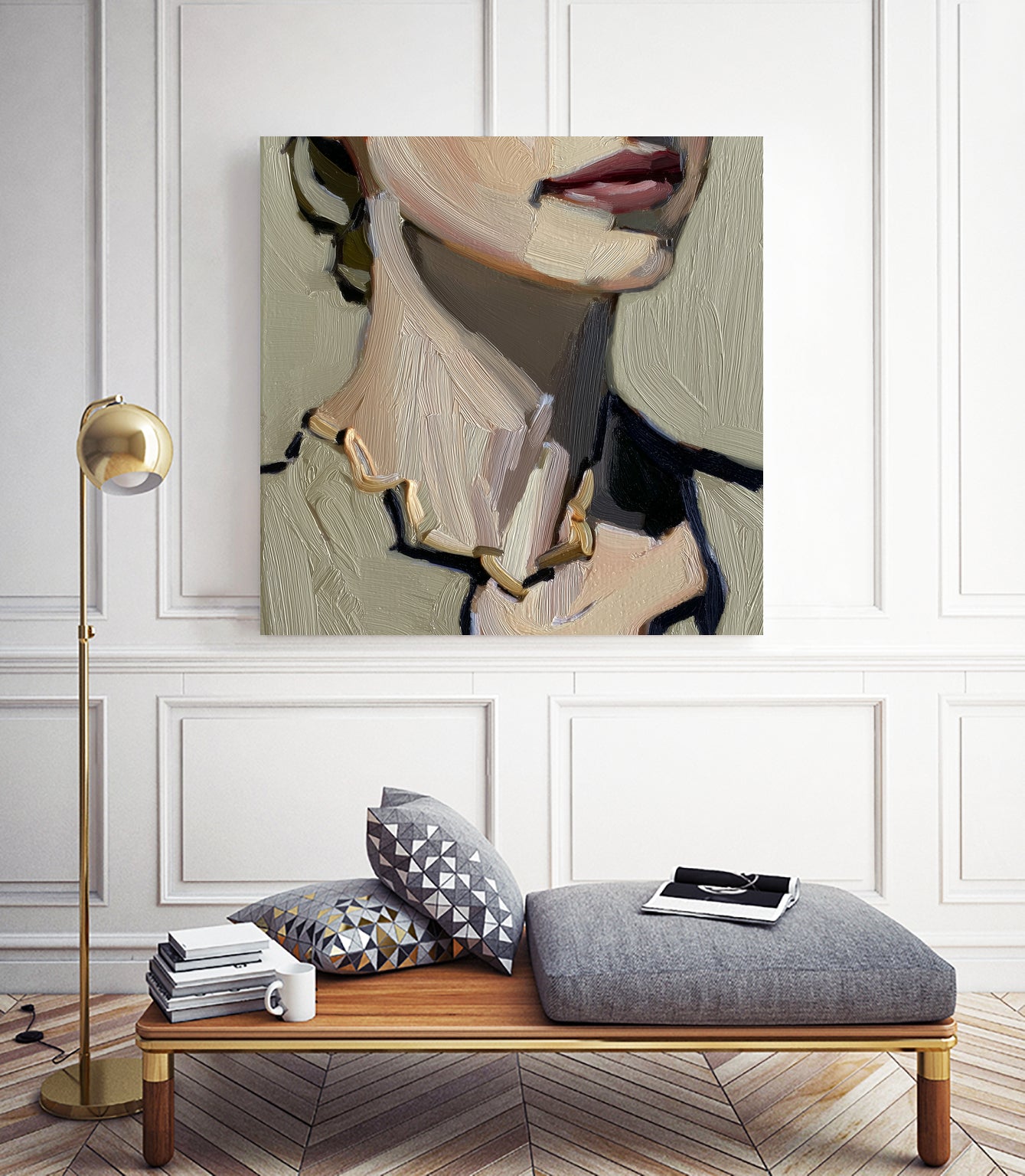 Golden Poise II by Paula Freeman on GIANT ART - figurative fashion womens