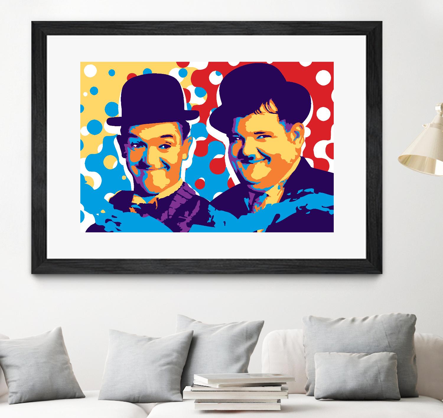 L&H by Ray Lengelé on GIANT ART - blue street art movies