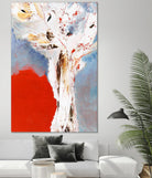 Salsa by Kathleen Cloutier on GIANT ART - red abstract