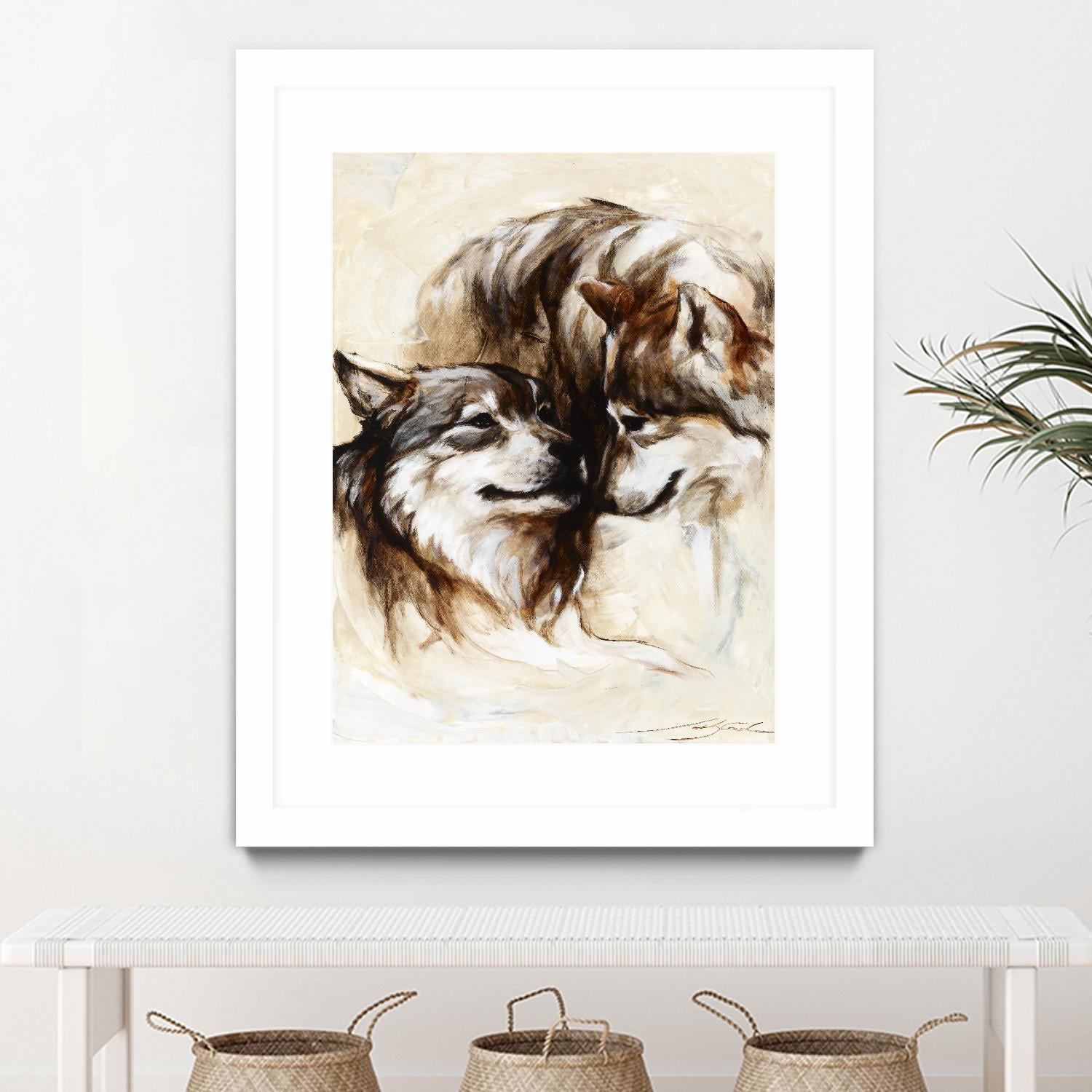 Le régne by Marie Andrée Leblond on GIANT ART - white animals loups