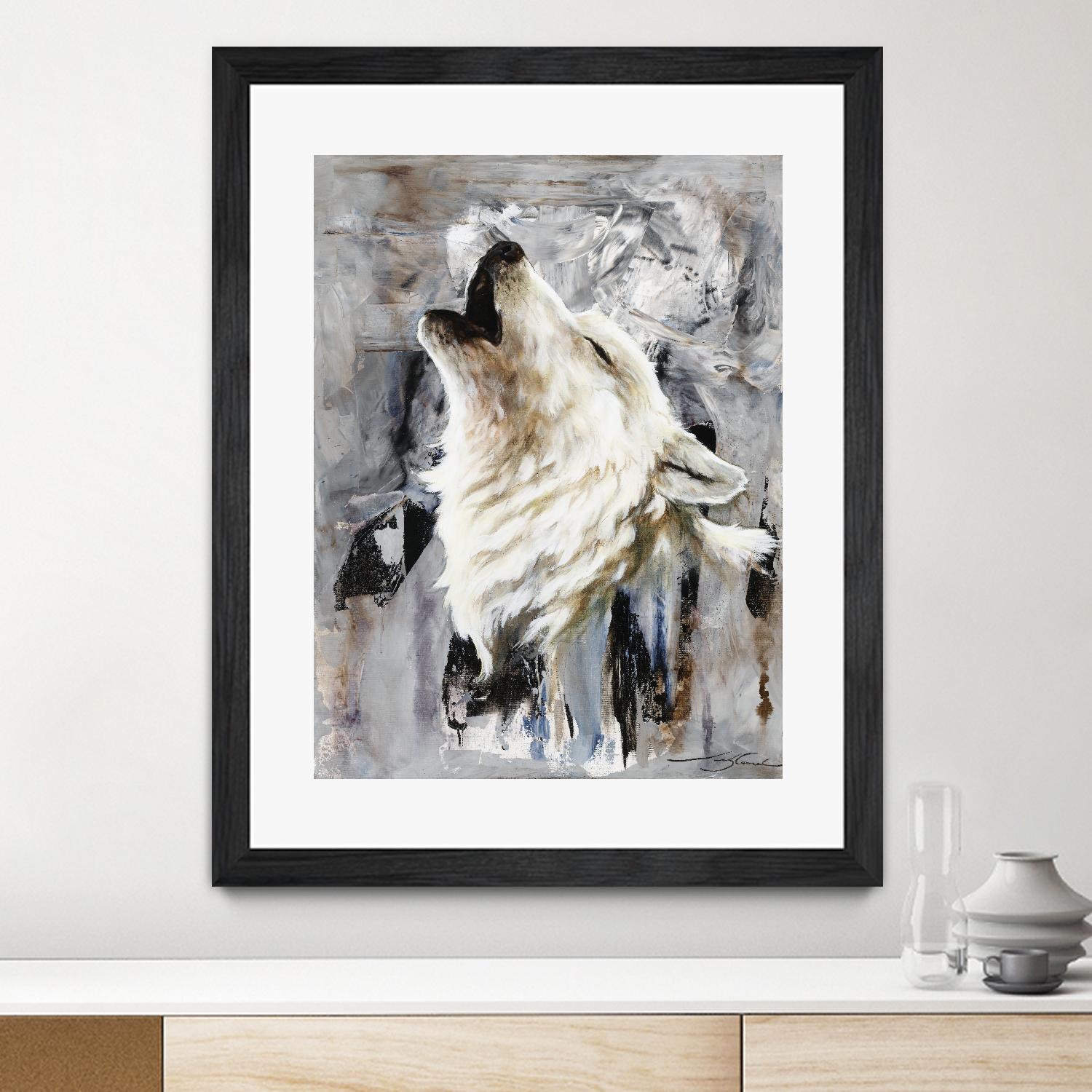 Glacier by Marie Andrée Leblond on GIANT ART - white animals artistes du québec